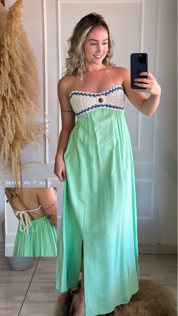 vest tricoline/croche praiano