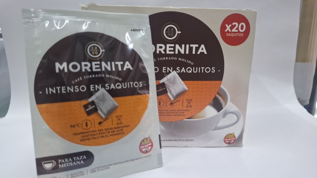 Morenita cafe en saquitos