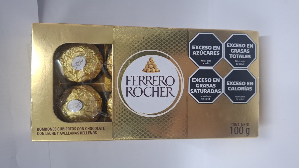 Ferrero Rocher bombones dorados
