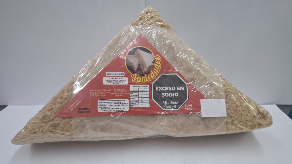 Sandwich. Miga salvado