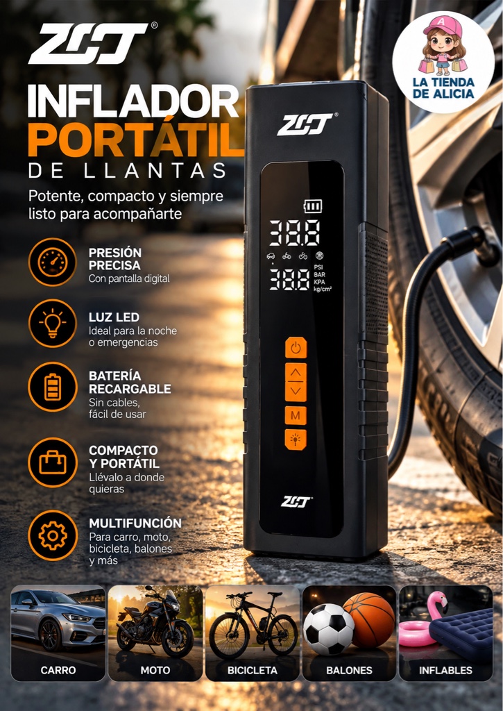 COMPRESOR DE AIRE PORTATIL 3