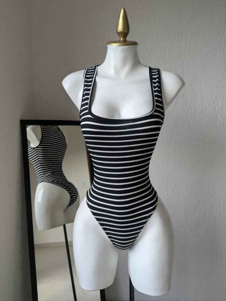 Body rayado NEGRO 209