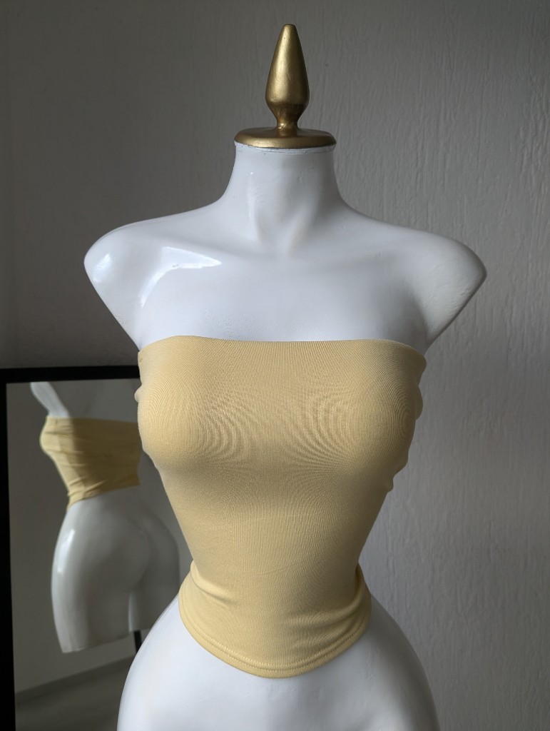 Blusa straple AMARILLO 14192