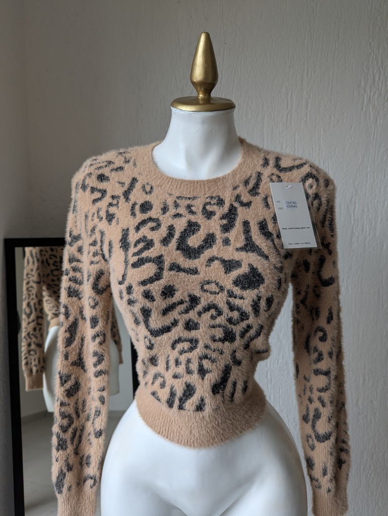 Suéter animal print BEIGE 5726S AU