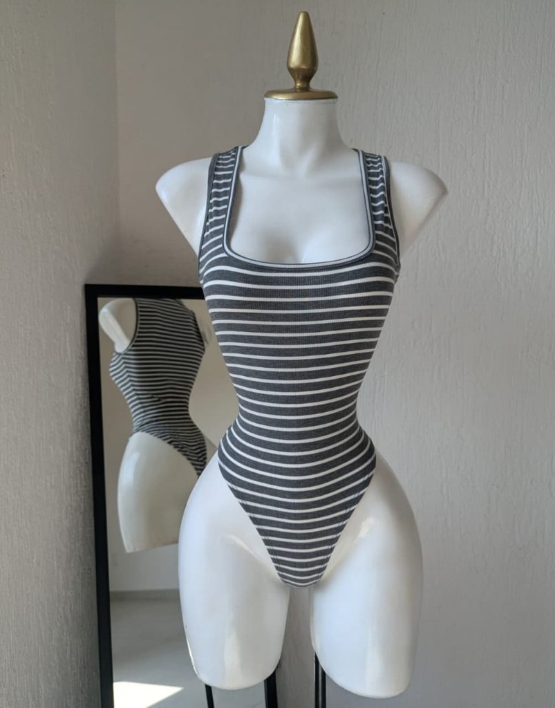 Body rayado GRIS 209 AU