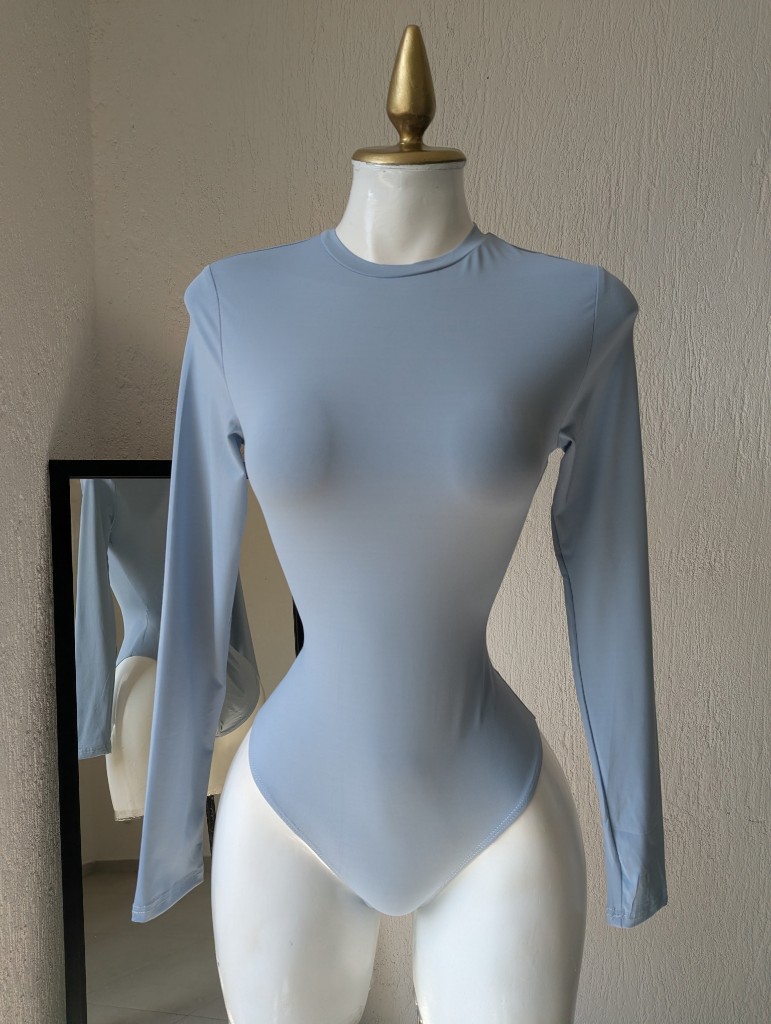 Body manga larga AZUL 143BD