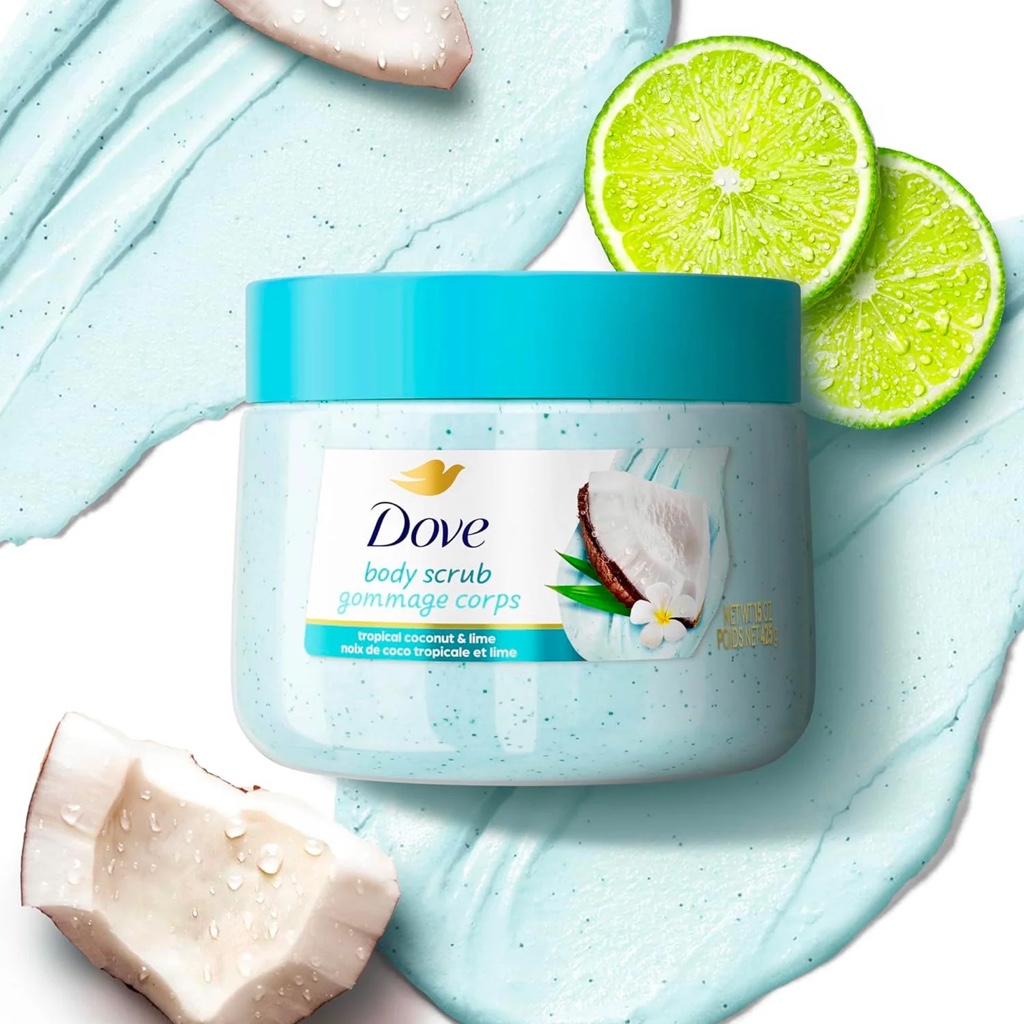 Dove body scrub coco y lima