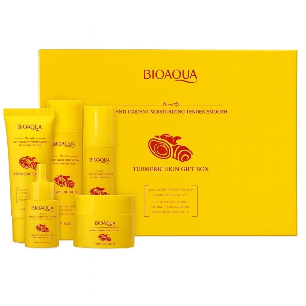 Set De Cuidado Facial De Curcuma