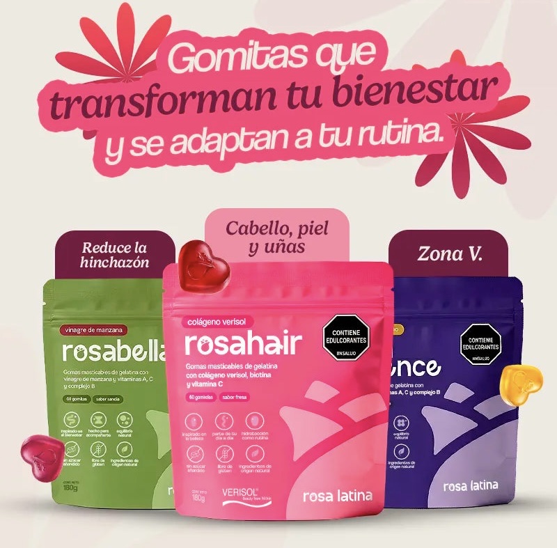 Gomas Masticables Rosa Latina