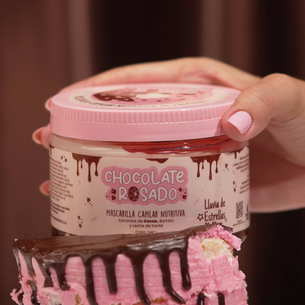 Chocolate Rosado mascarilla capilar