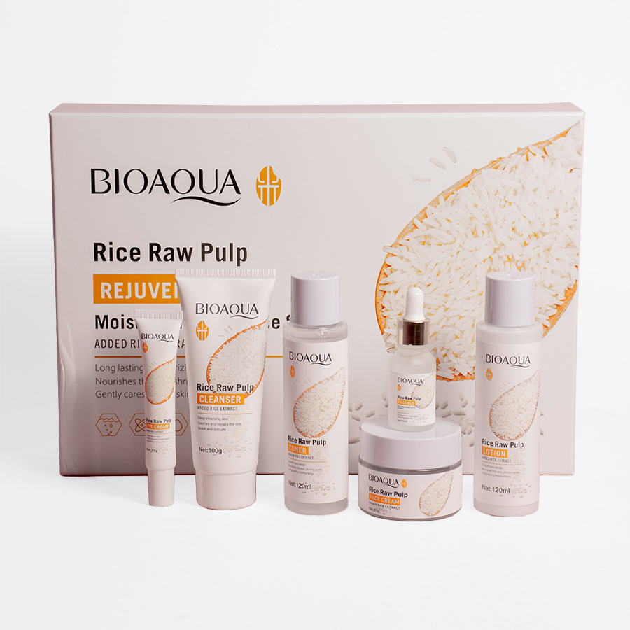 Kit cuidado facial extracto de arroz Bioaqua