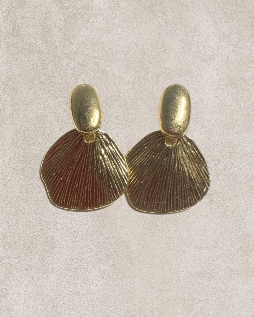 Aros Abanico Dorados