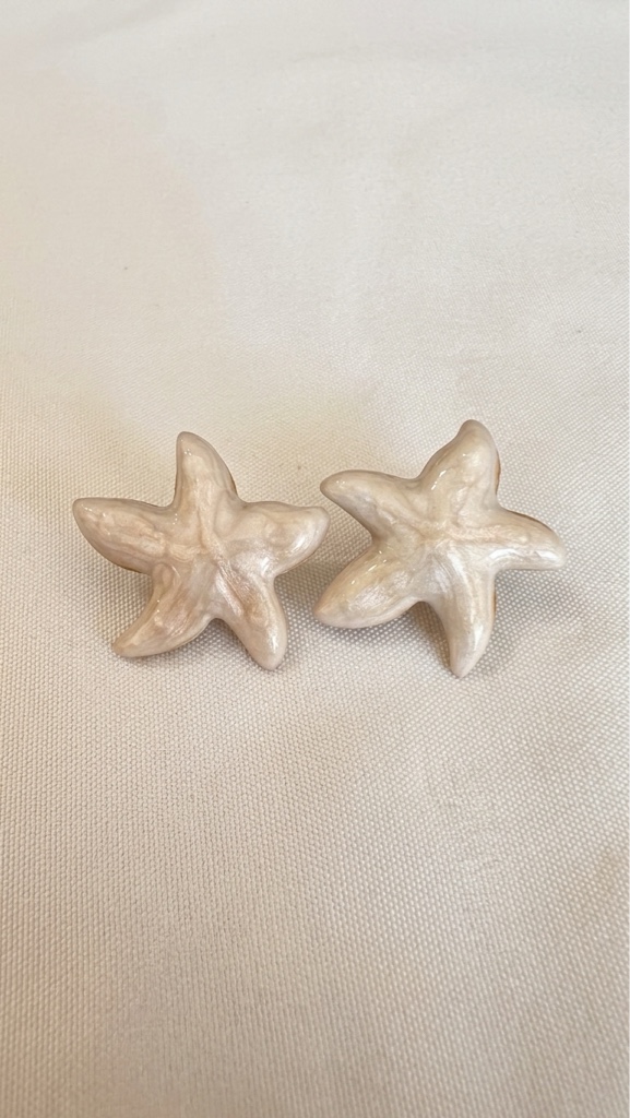 Aros Estrella de Mar Nácar