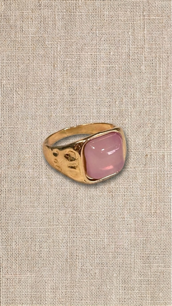 Anillo Cuarzo Rosa