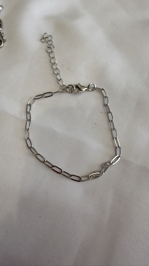 Pulsera Eslabón Plateada