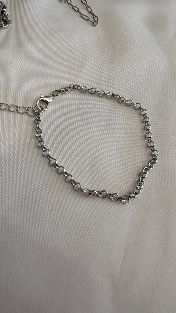 Pulsera Soga Plateada