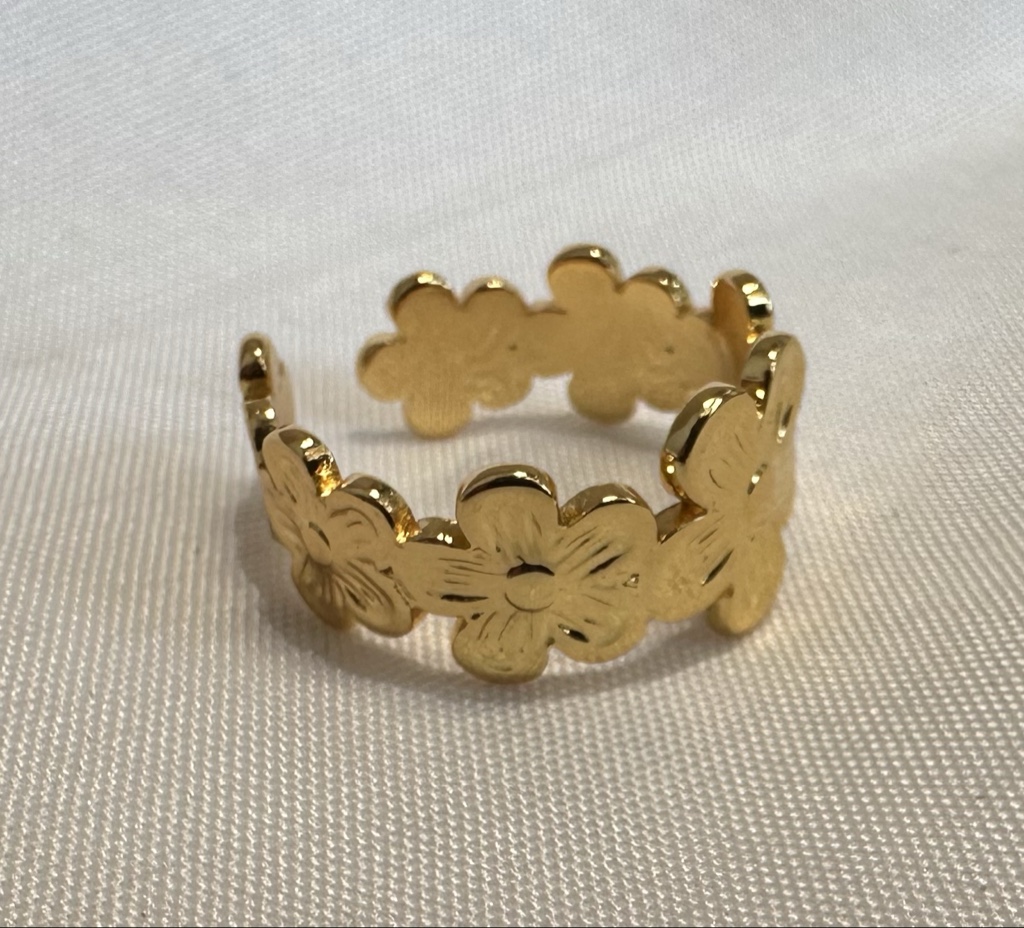 Anillo Magnolia• acero inoxidable