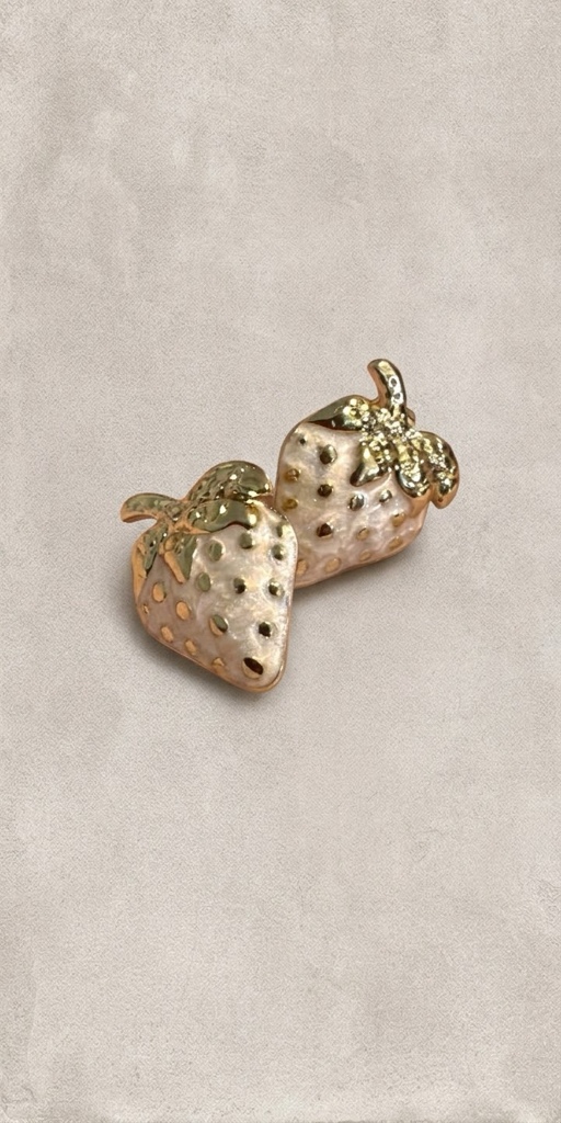 Aros Frutilla Nácar