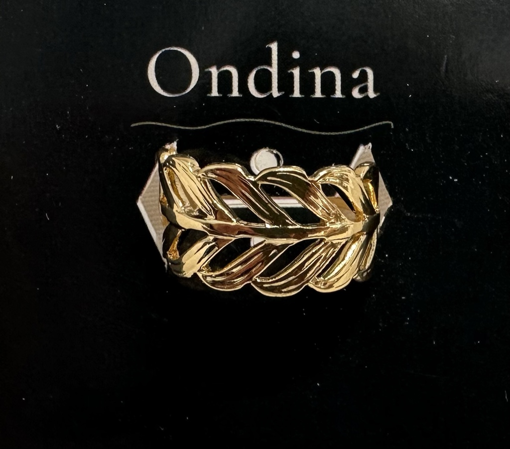 Anillo Follaje• acero inoxidable