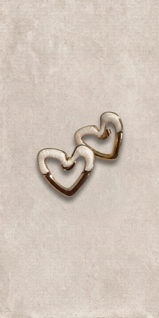 Aros Corazón Nácar