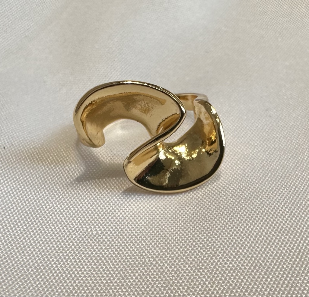 Anillo Ola• acero inoxidable