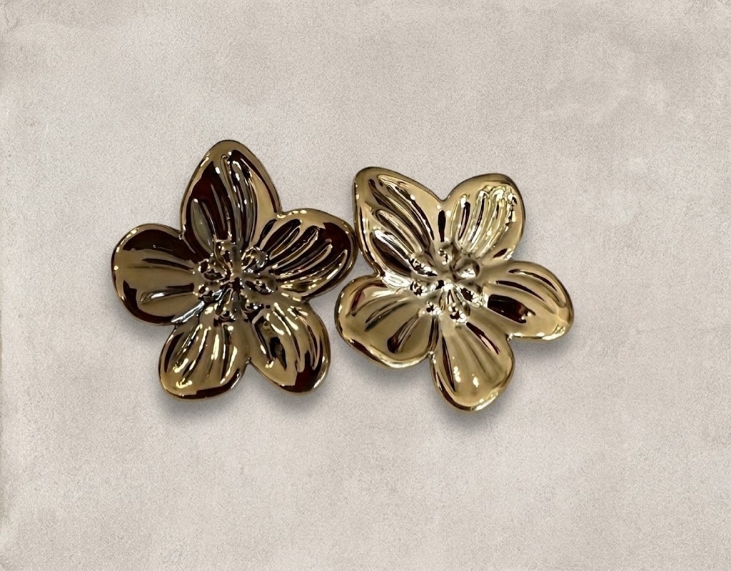 Aros Flor Dorada