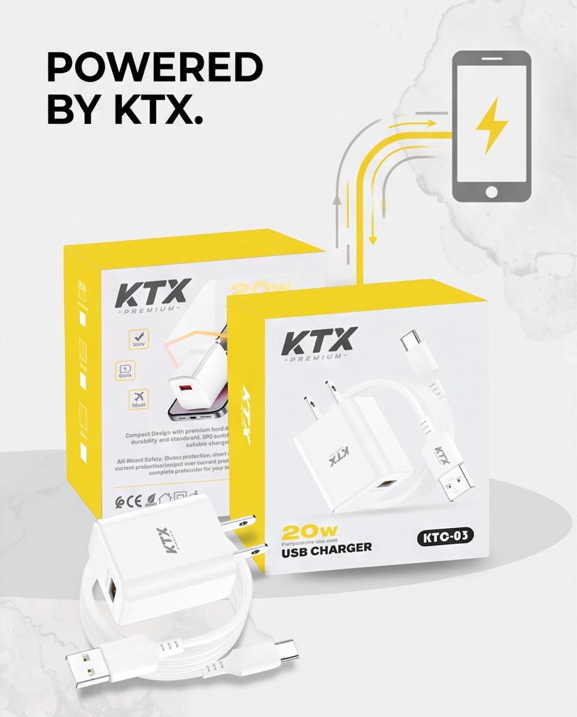 CARGADOR KTC-03 20W