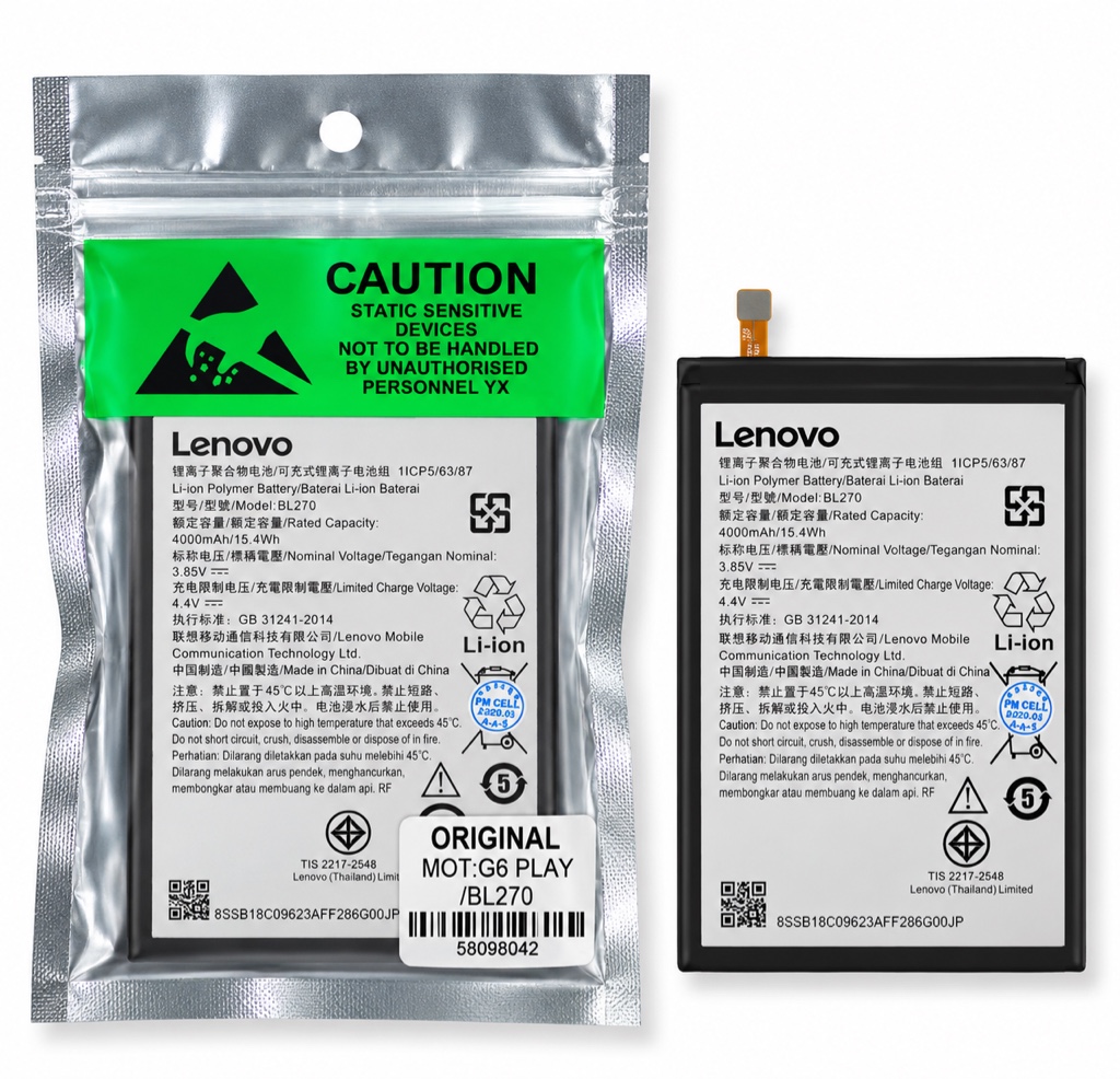 BATERIA MOTOROLA G6 PLAY/ BL270
