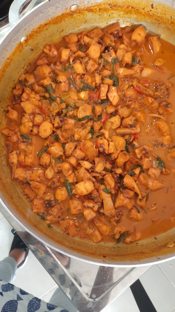 Pulpo a la costeña