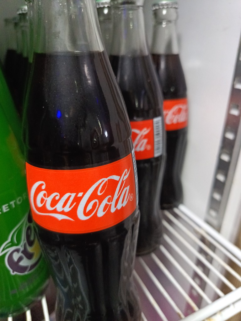 Soda cocacola botella