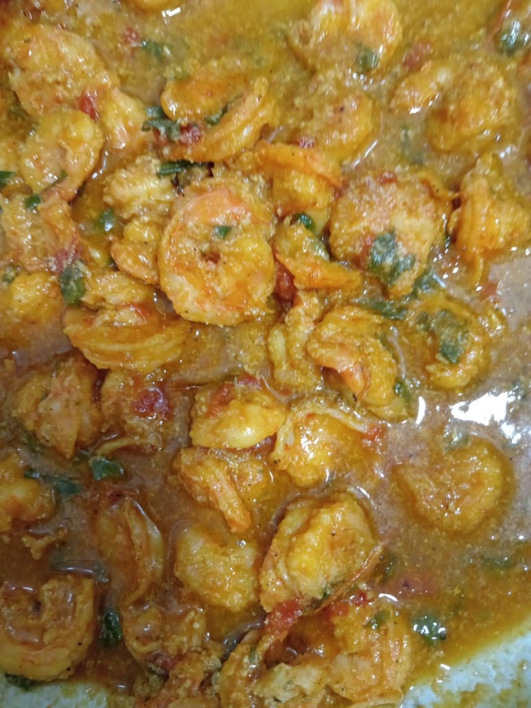 Camarones a la costeña