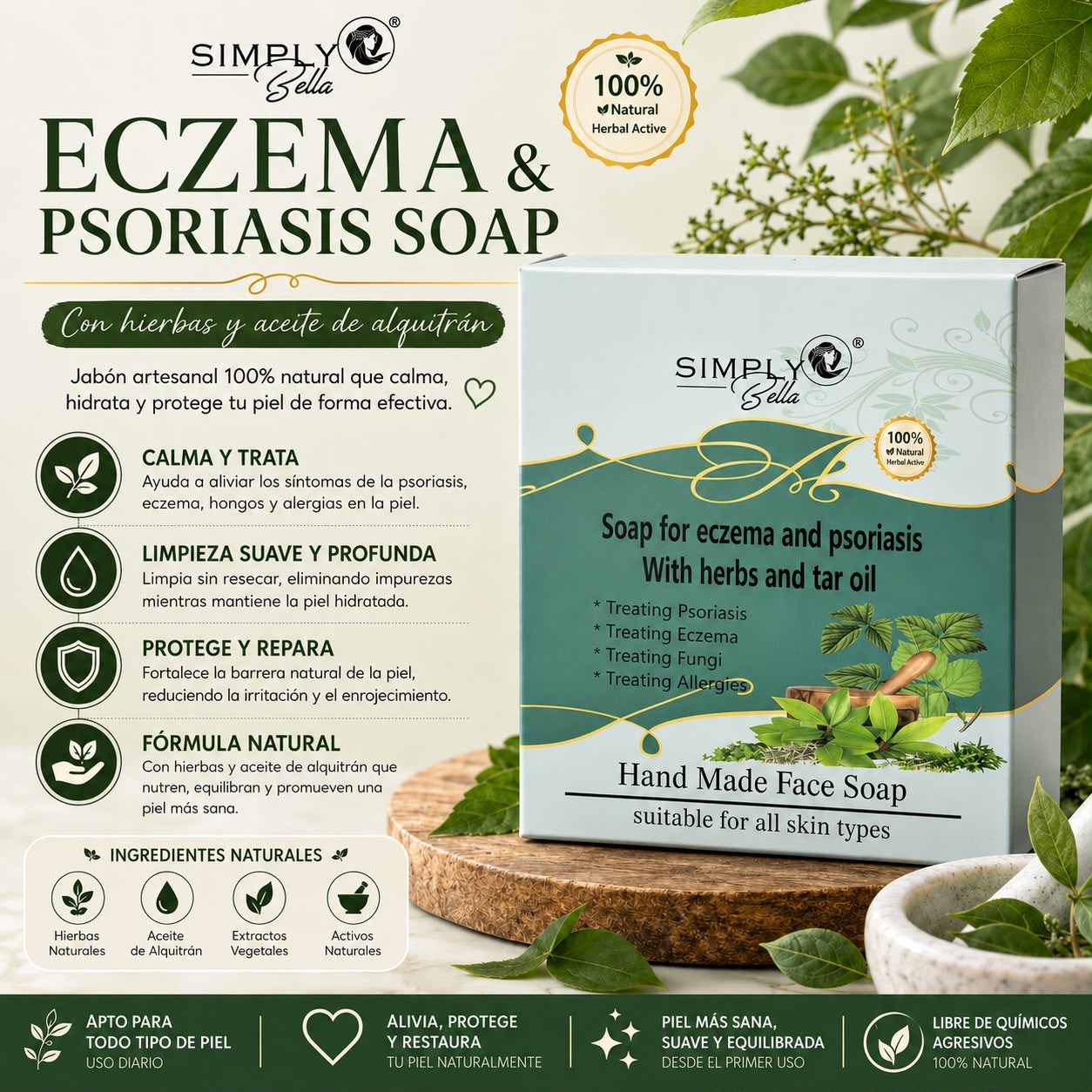 Simply Bella Eczema & Psoriasis Soap