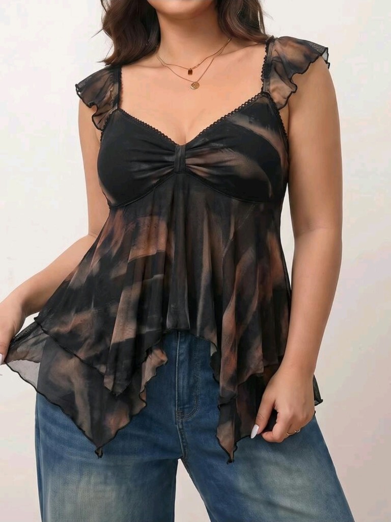 XL - BLUSA MESH OSCURA