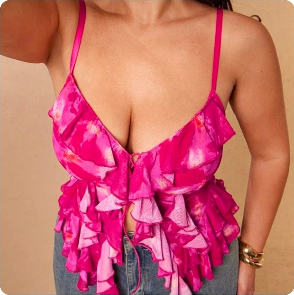 2XL - BLUSA TIRANTES ROSA