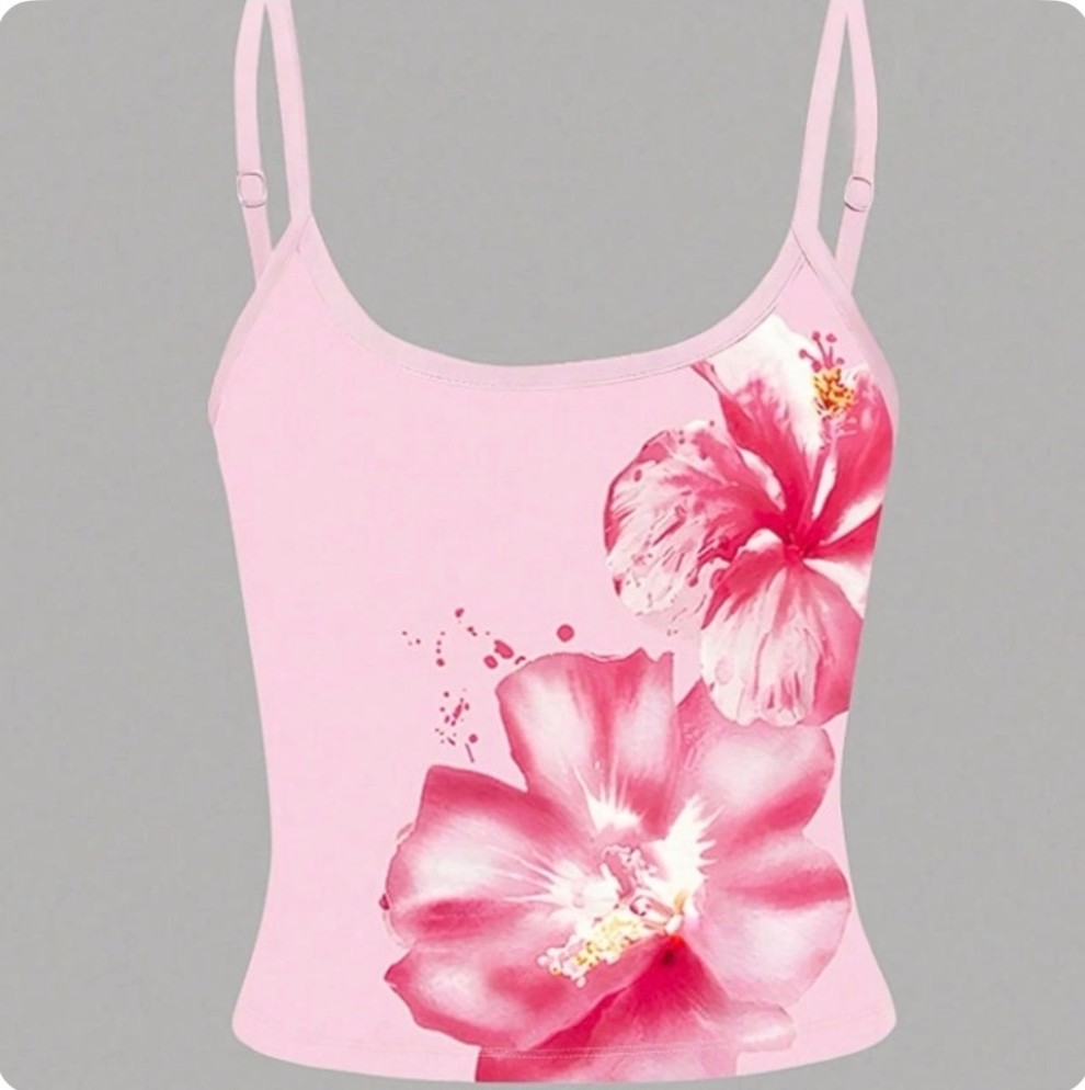 XL - TOP TIRANTES FLORAL