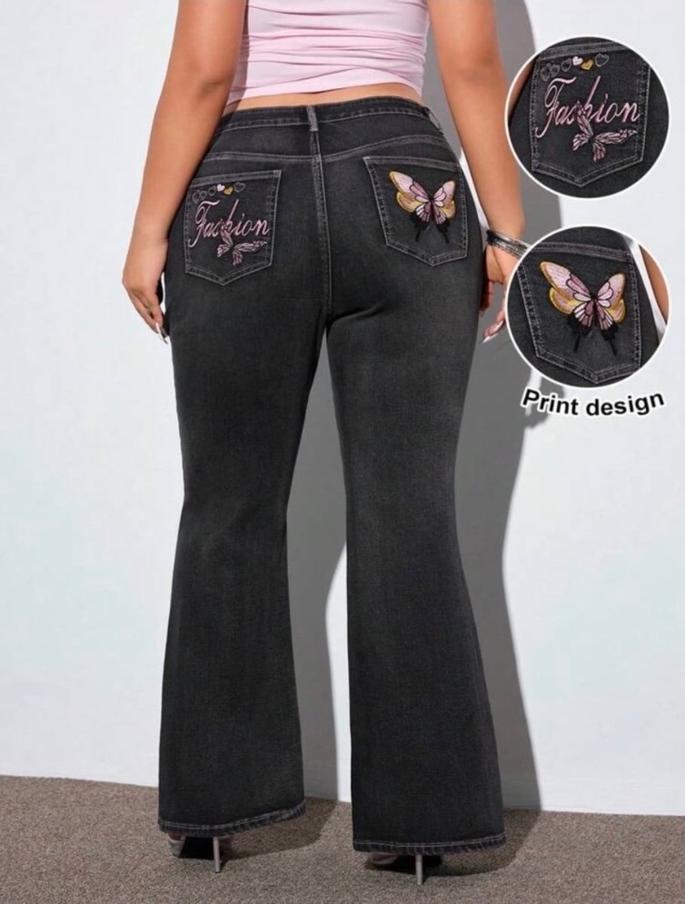1XL - JEAN FLARE MARIPOSA