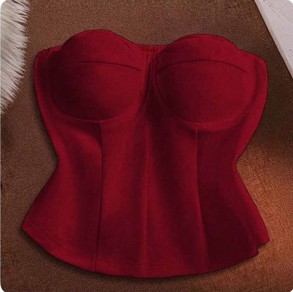 4XL - STRAPLESS RED