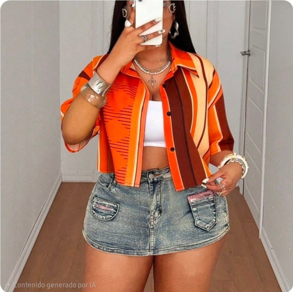 3XL - CAMISA NARANJA
