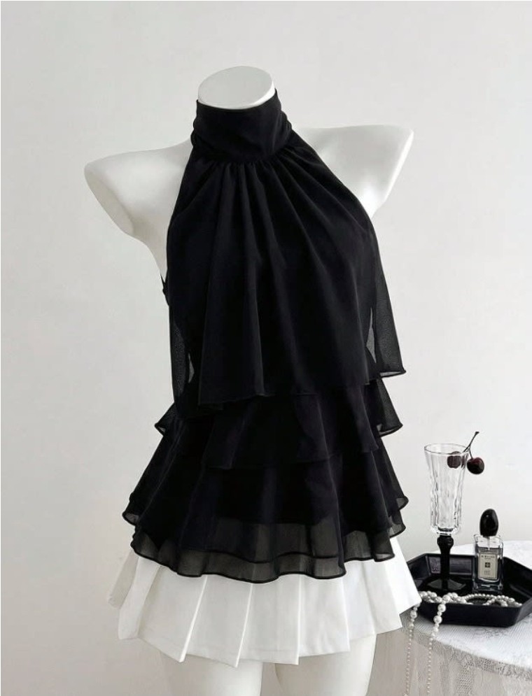 L - BLUSA CAPAS GASA