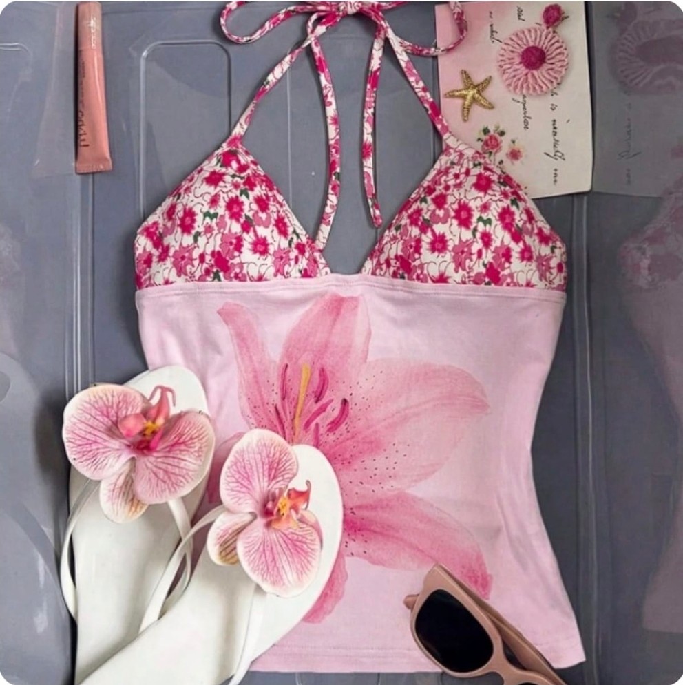 2XL - TIRANTES FLOR ROSA