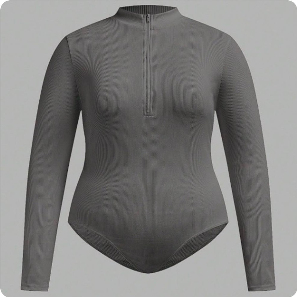 XL - BODY CREMALLERA GRIS
