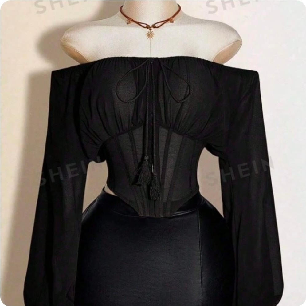 L - BLUSA TIPO CORSET OFFSHOULDER