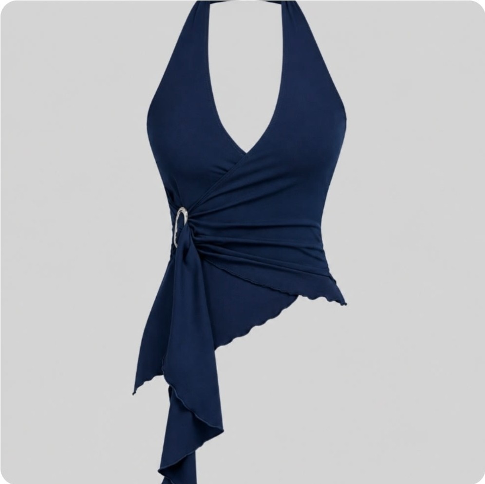 L - BLUSA AZUL MARINO