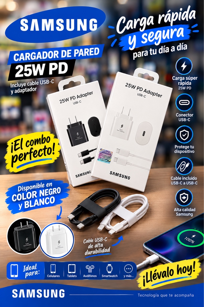 Samsung cargador 25W PD