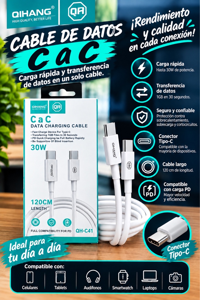 cable Qihang  usb_C 30w