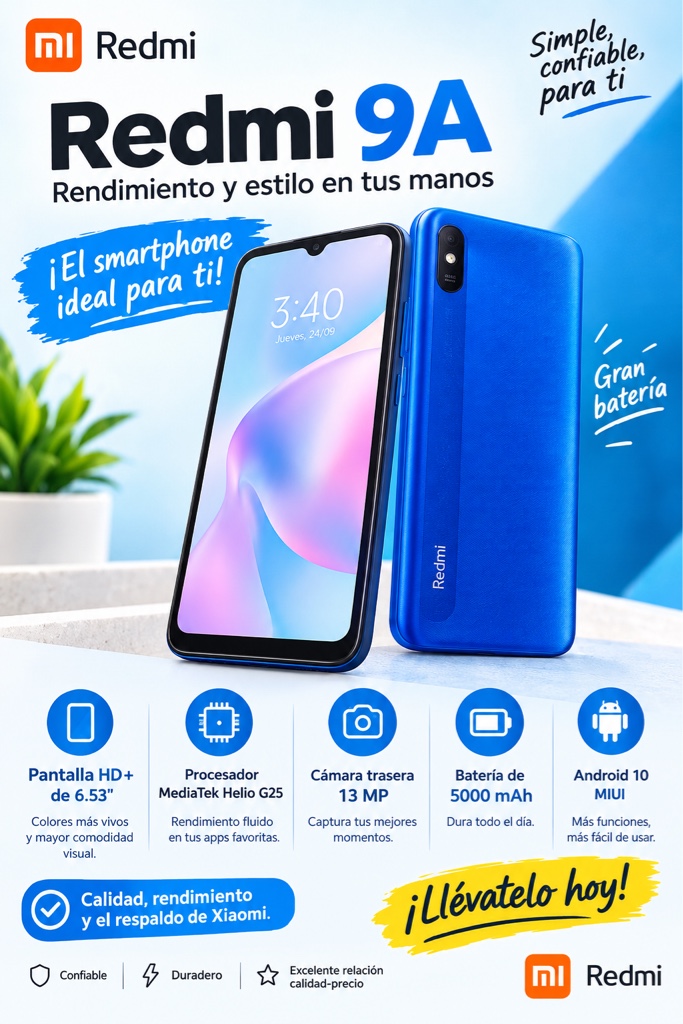 celular usado redmi 9A