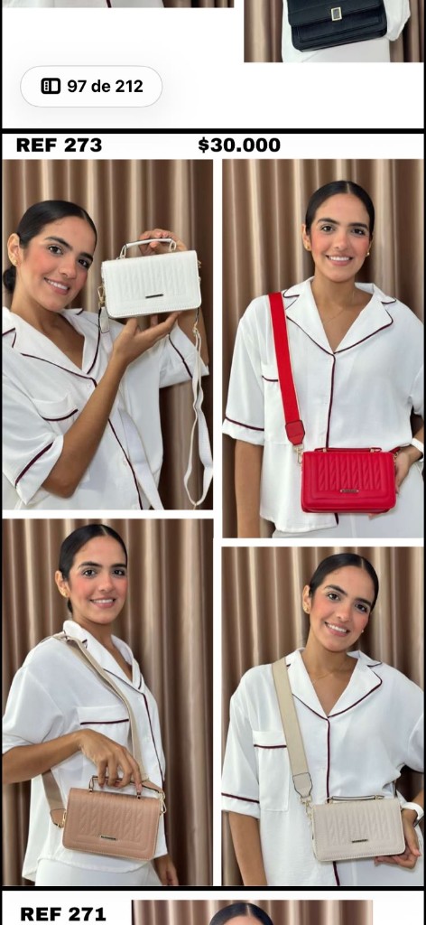 Bolso bandolera acolchado