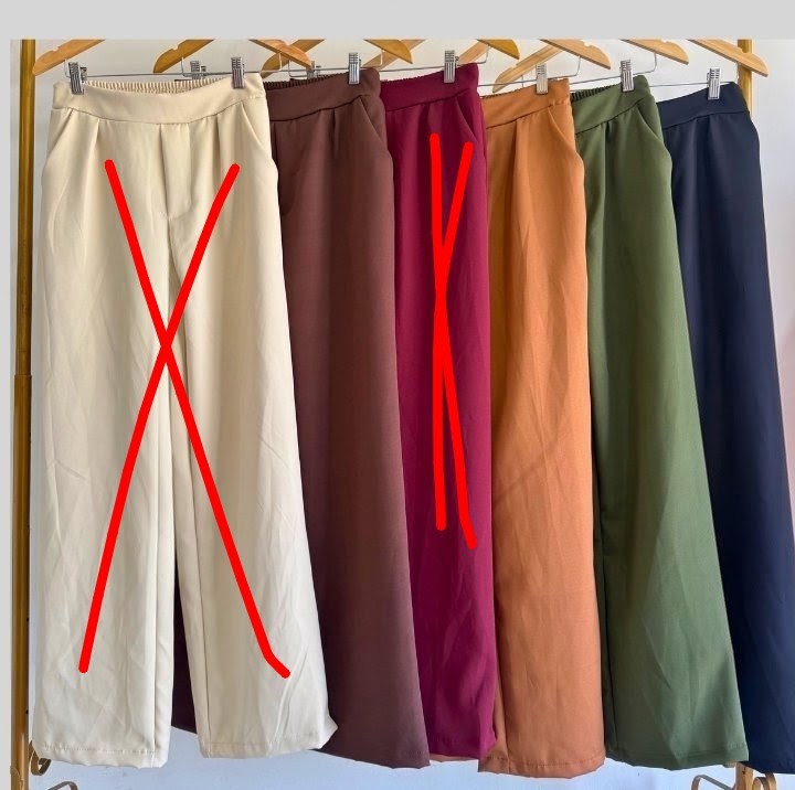 Pantalon con elástico y bolsillos