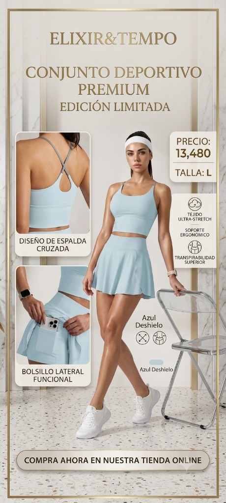 Conjunto deportivo talla L