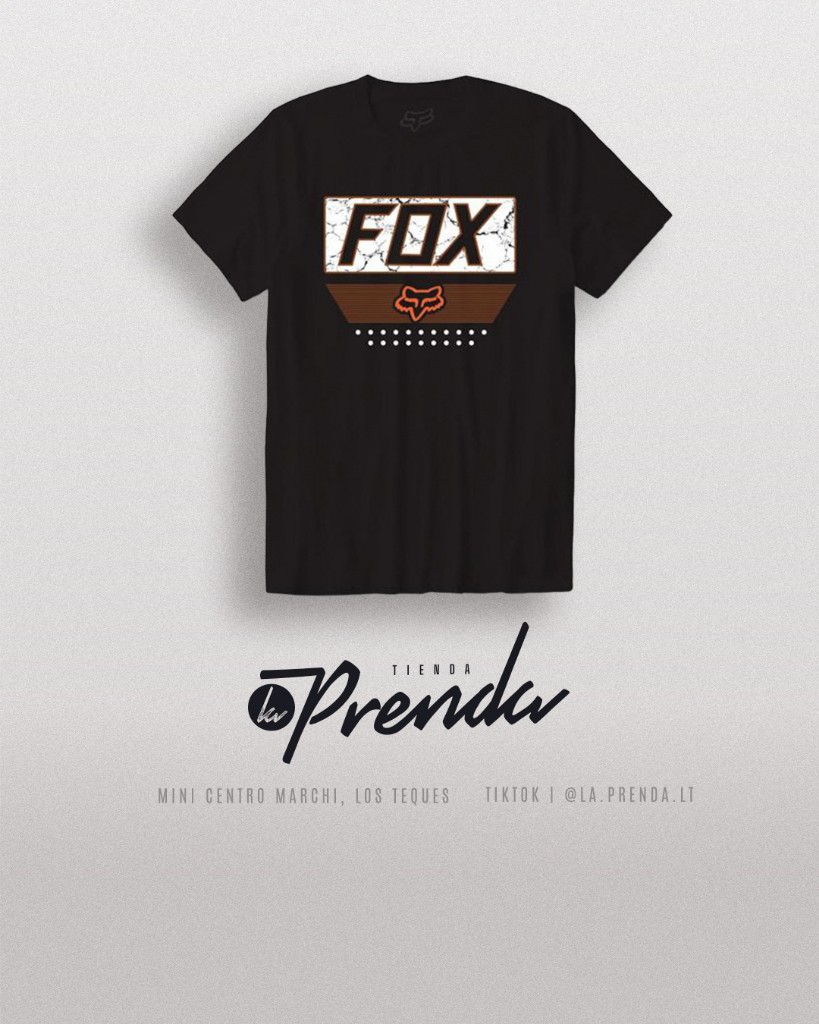 Franela Fox Pecho | Black orange